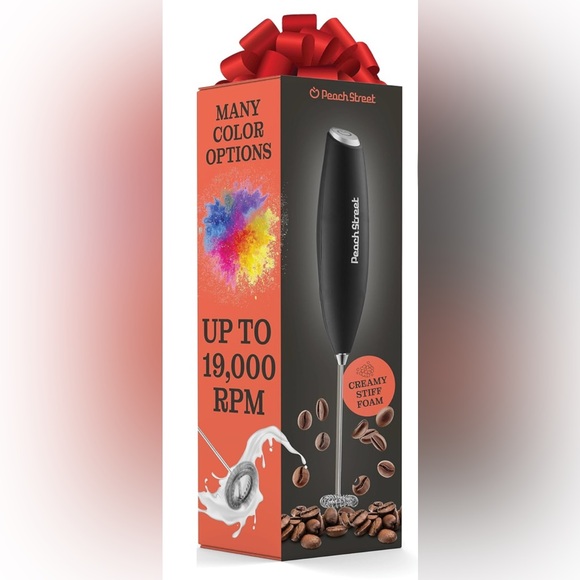 Powerful Handheld Milk Frother, Mini Milk Foamer, Battery Operated - Picture 1 of 3